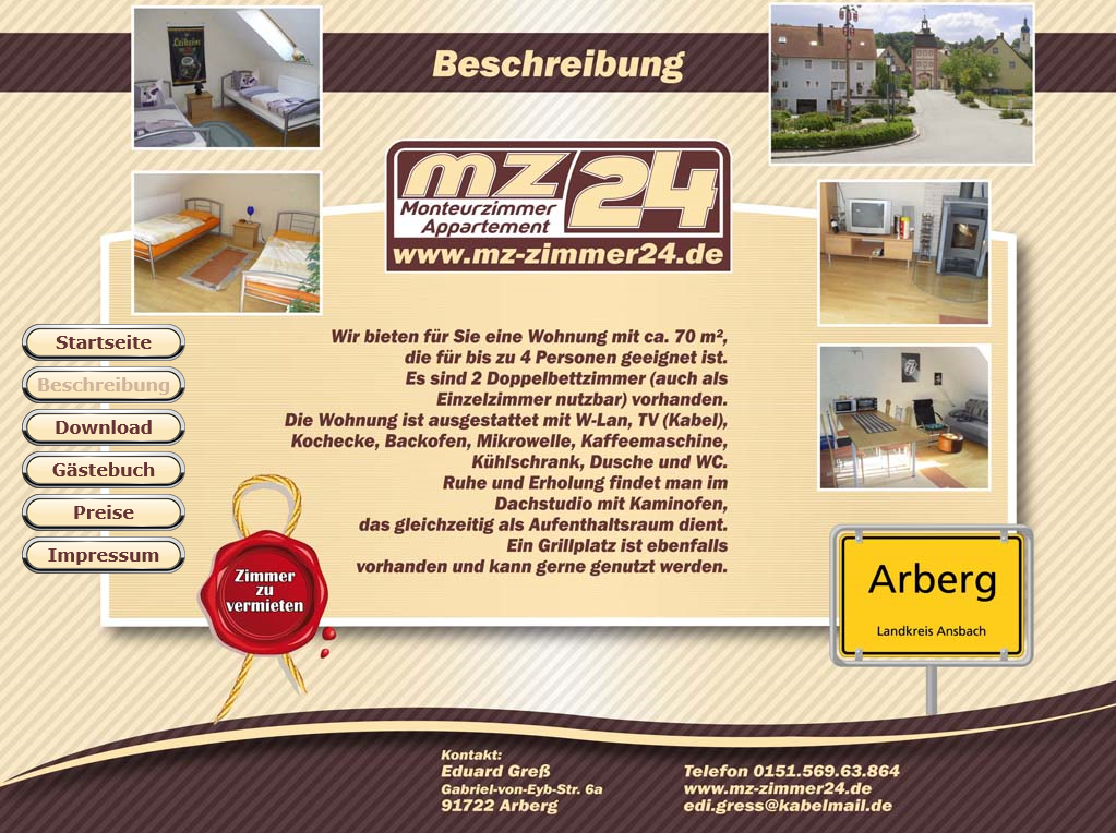 Monteurzimmer in Arberg im Landkreis Ansbach